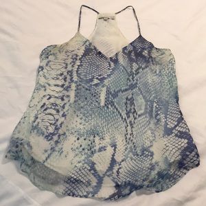 Lavender Brown silk top